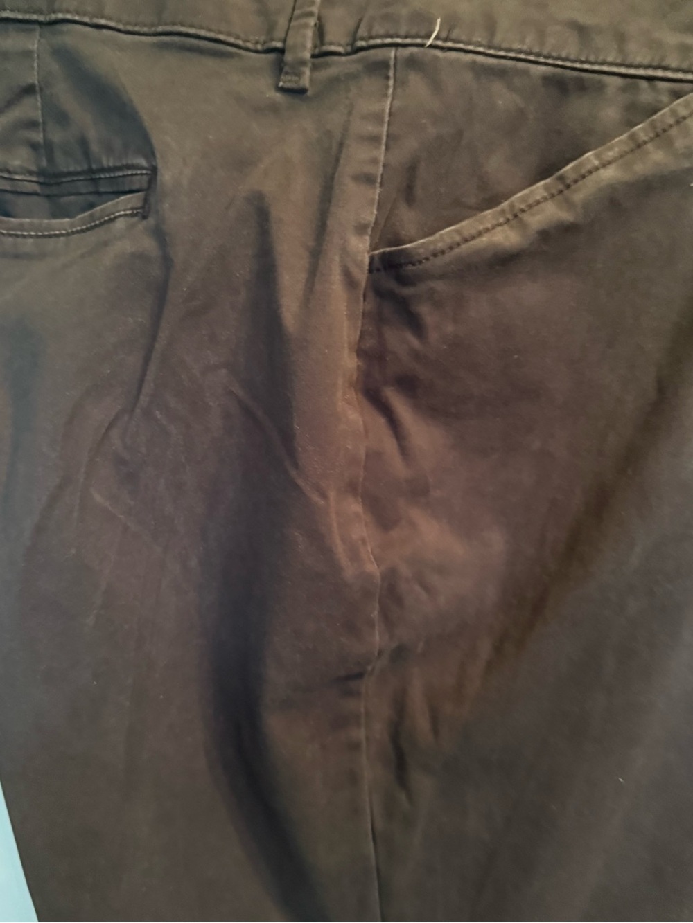 Lee Women’s Classic Straight Leg khaki jeans - black Size 20 W petite - Picture 5 of 6